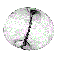 image of a Aizawa attractor plot