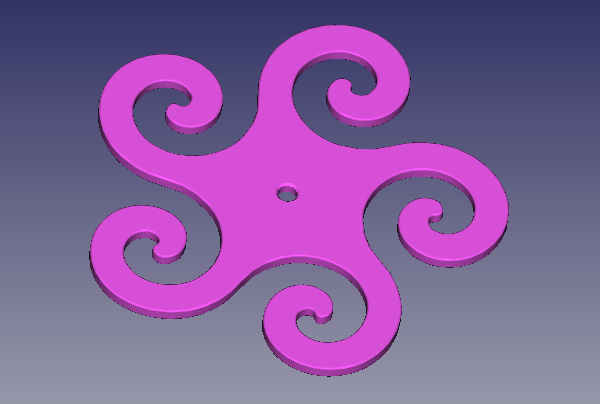 Image of a 3D model of a polyskelion.