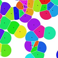 Symmetric Voronoi diagram.